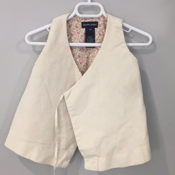 Ralph Lauren baby corduroy wrap vest - Picture 3 of 4